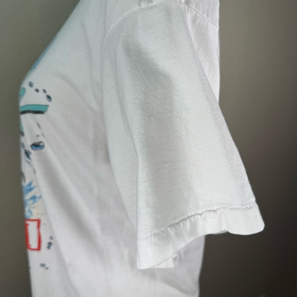 Vintage Shamu Sea World Graphic Splashed Victim Orca Whale Single Stitch Tee - Picture 9 of 13